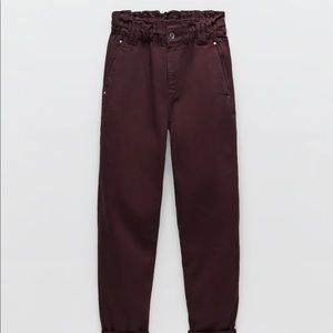 Zara baggy paperbag jeans